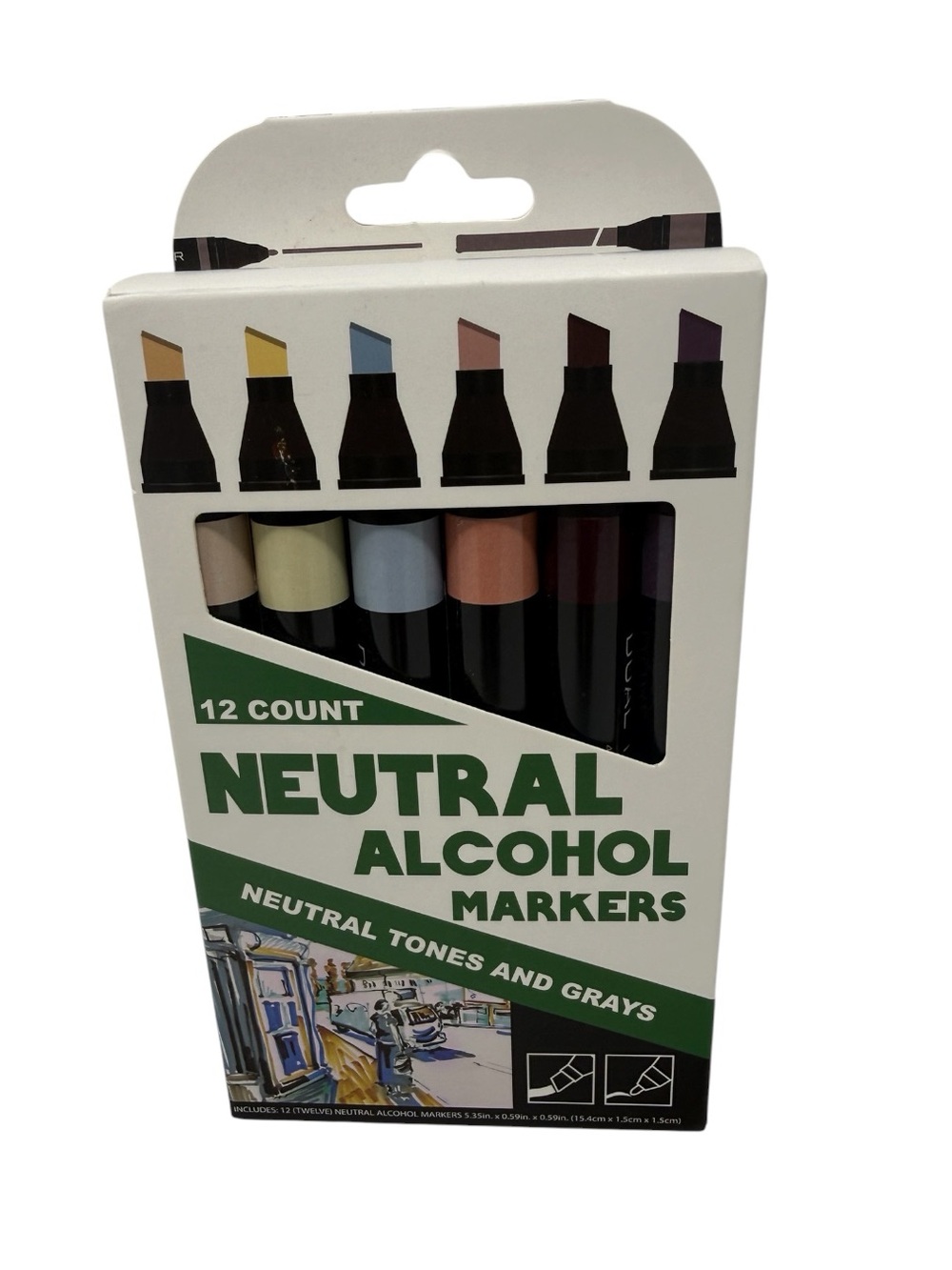 Neutral Alcohol Markers - 12 Count (Neutral Tones and Grays)